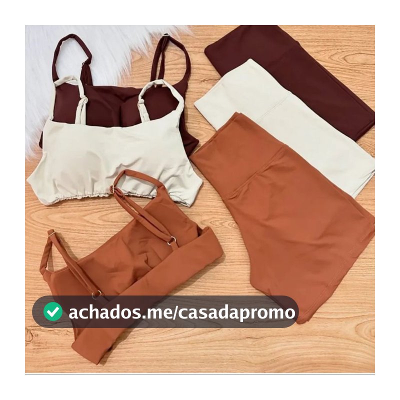 Conjunto Fitness Feminino Compressão e Sustentação suplex Premium Treino, Academia e Corrida zero transparencia