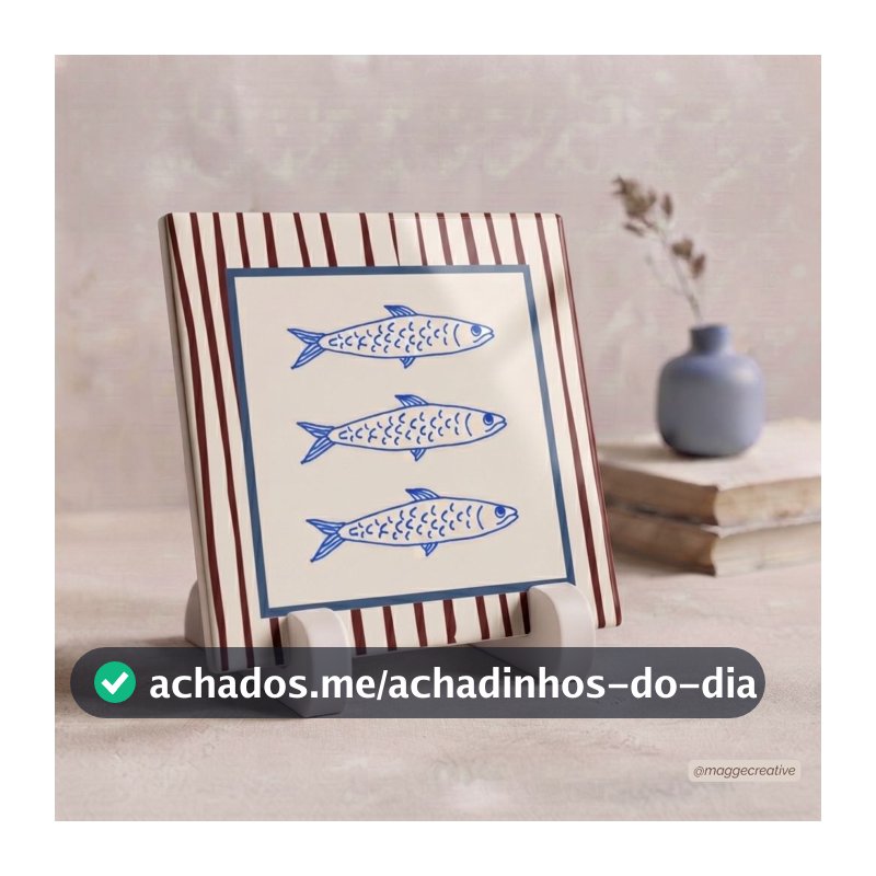 Azulejo Decorativo 20x20cm | Coleção Mediterrânea