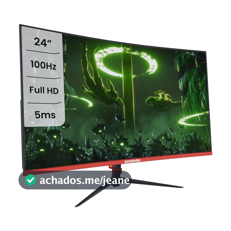 Monitor Gamer Curvo CZ238F Concórdia 23.8" 100hz LED Full HD HDMI VGA SRGB 99%