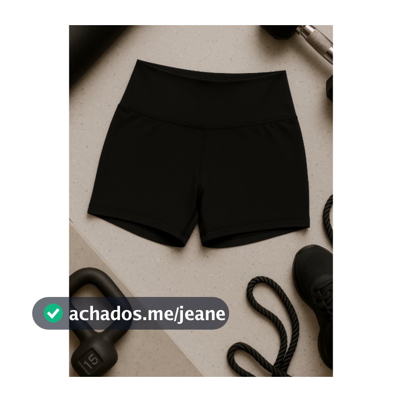Shorts Legging Suplex Academia Cós Alto Não fica Transparente