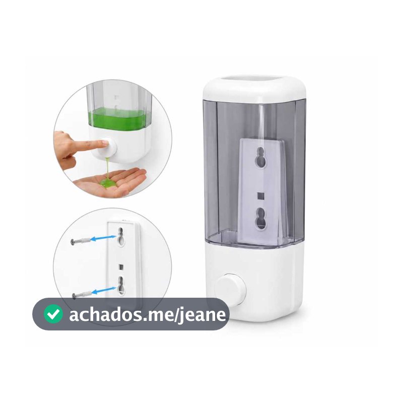 Dispensador De Sabonete Líquido De Parede Saboneteira Plástico 500ml