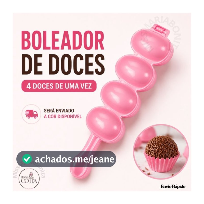 Boleador de Brigadeiro Doces Docinhos Beijinho Enrolador Modelador de Festa Confeitaria e Sushi - MMB
