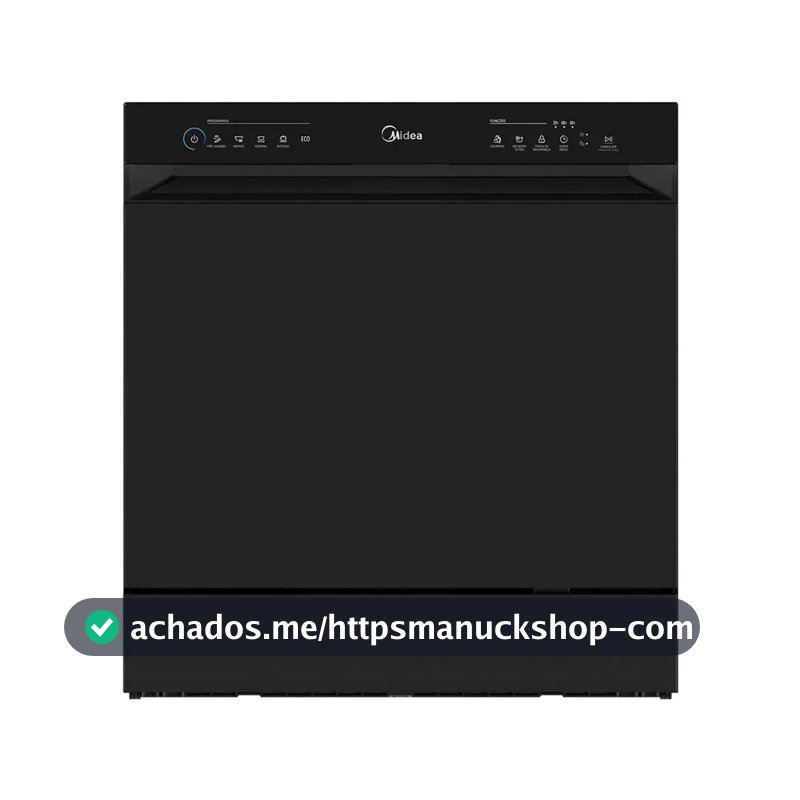 Lava Louças 8 Serviços Preta Touch Plus Midea