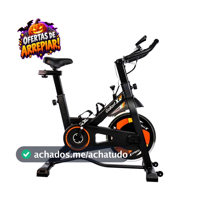 Bicicleta Ergométrica Gallant Elite X Spinning Roda De Inércia 8Kg Ate 110Kg Mecânica (GSB08HBTA-PT)