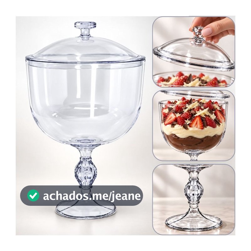 16 Taça americana SOBREMESA NATAL exclusive com tampa 1.250 ml (CHOCO) OFF