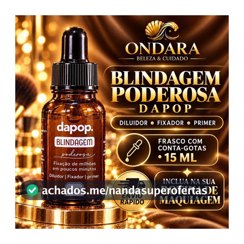 Blindagem Poderosa Dapop 15ml Diluidor Fixador e Primer para Maquiagem