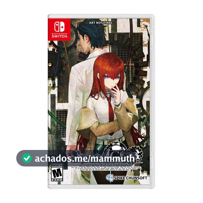 Steins Gate Reboot Steelbook Edition Switch Midia Fisica