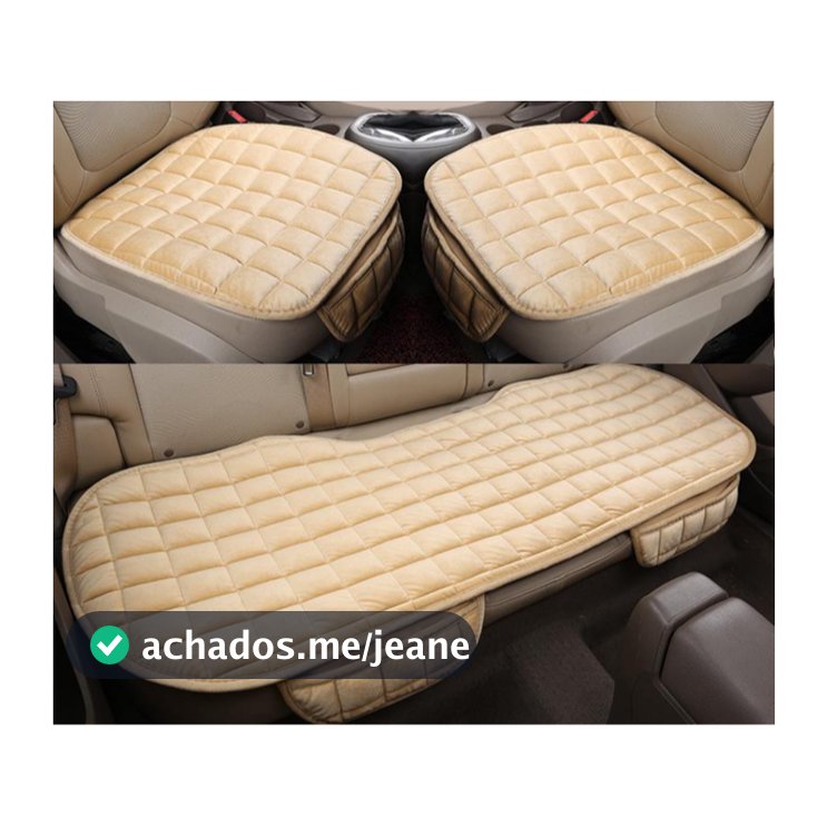 Capa de Assento Confortável para Carro com guarda bolsa