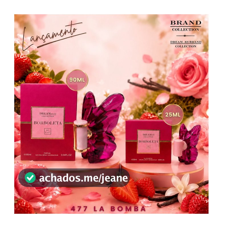 Perfume Borboleta N477 La Lançamento Brand Collection Body Parfum