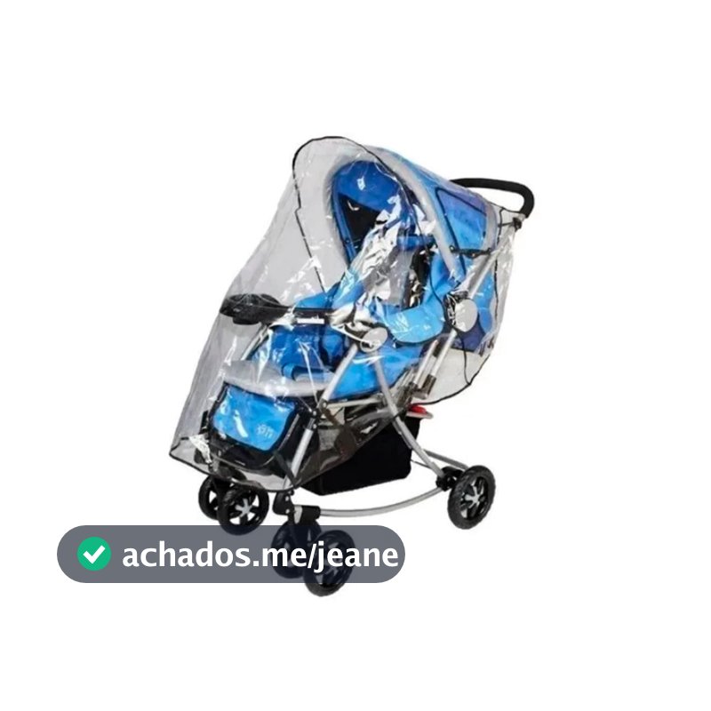 Capa de Plástica Protetora Chuva para Carrinho de Bebê Universal