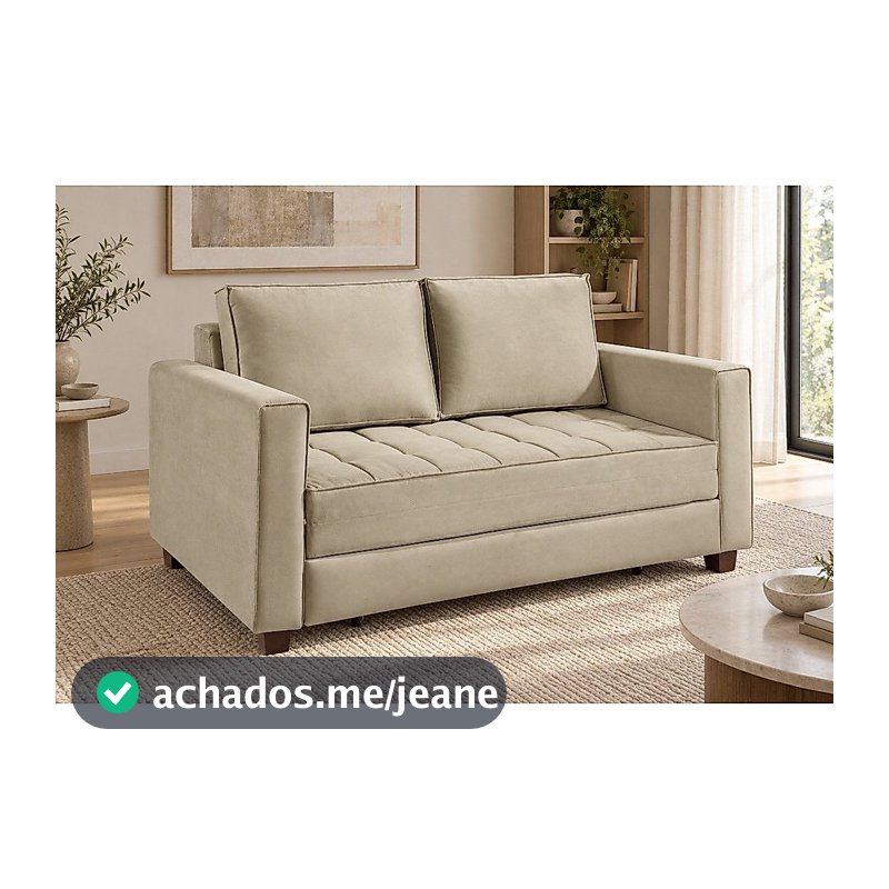 Sofá Cama Casal 150 cm Veludo Fusion Yescasa