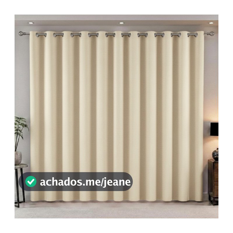 Cortina Blackout 100% para  Sala, Quarto  Veda Luz tecido grosso