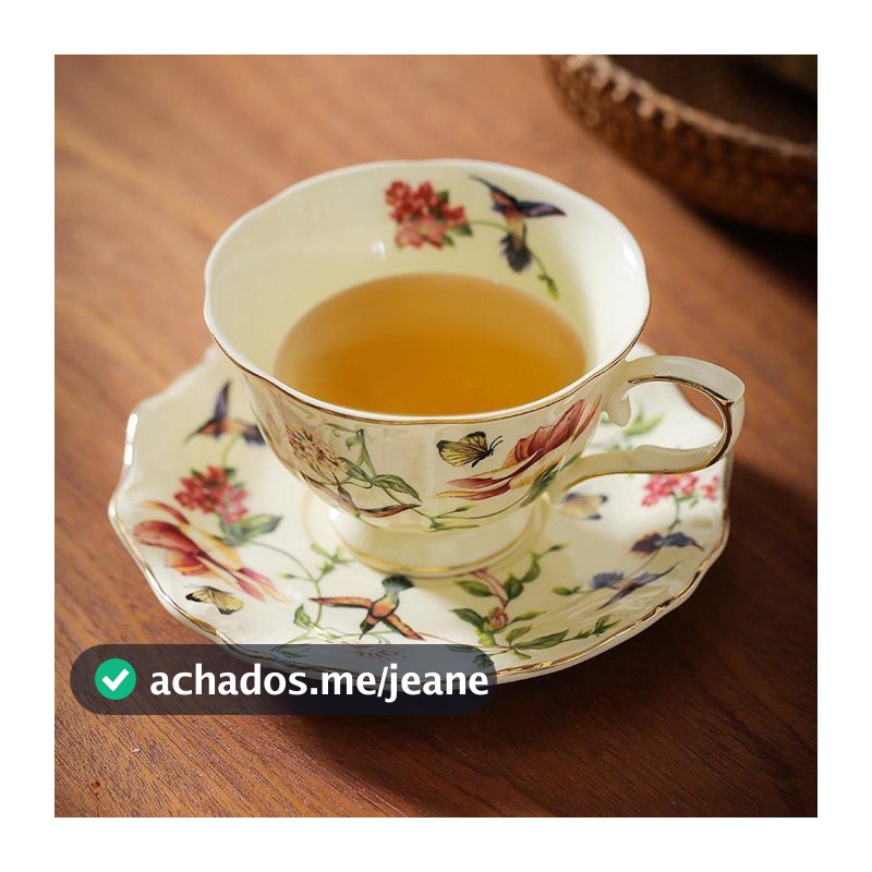 [Fineblue] Conjunto De Xícara E Pires De Chá Elegante Exclusivo De Porcelana Para Festa De Inauguração Presente De Anive