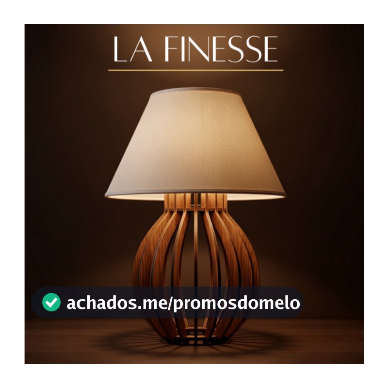 Kit 2 Abajur Clássico Madeira MDF para Sala Quarto Cabeceira Escritório Luminária de Mesa Bivolt