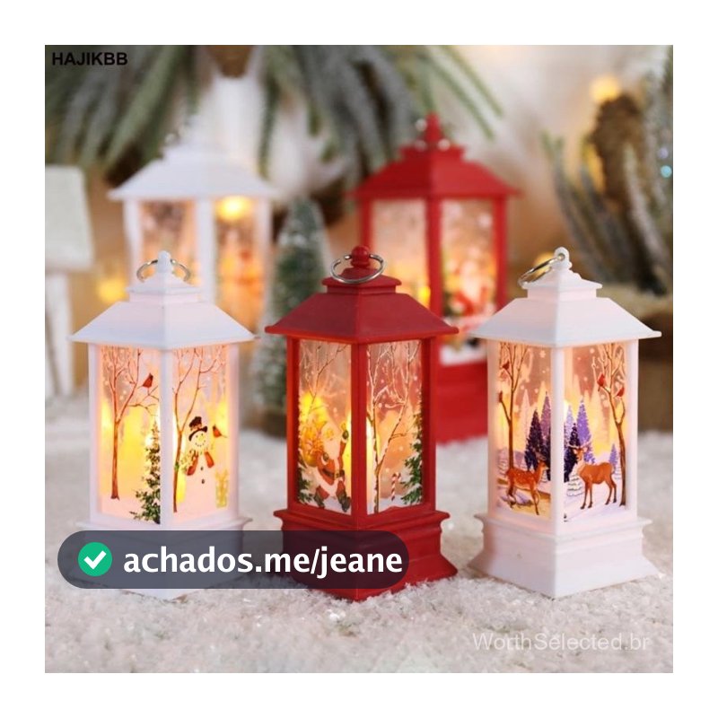 Natal Globo De Neve Lanterna A Pilhas LED Luz Água Brilhante Santa Boneco Pendurado Noite Lâmpada Férias Hom