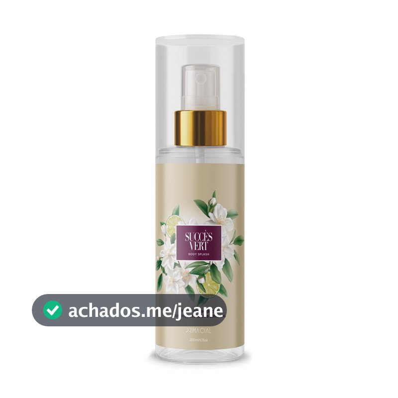BODY SPLASH FEMININO SUCCÈS VERT 200ML - PRIMACIAL PERFUME FLORAL CITRICO