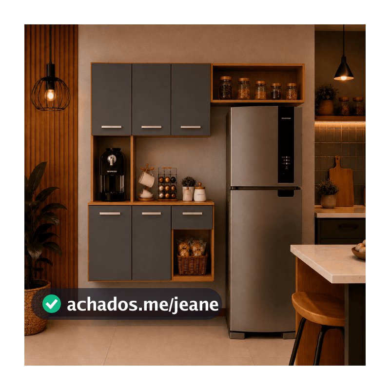 Armário Aéreo Multiuso Cozinha E Lavanderia Parede Com Portas E Gaveta Branco Moderno