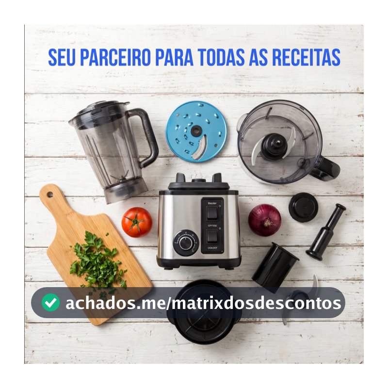 Conjunto de Processador de Alimentos Doméstico Multifuncional 6 em 1 de Alta Potência 1000W