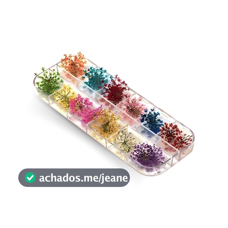 Flores Secas para Decoração e Encapsulamento de Unhas Gel Nail Art Unhas de Gel Alongamento Manicure Nail Designer