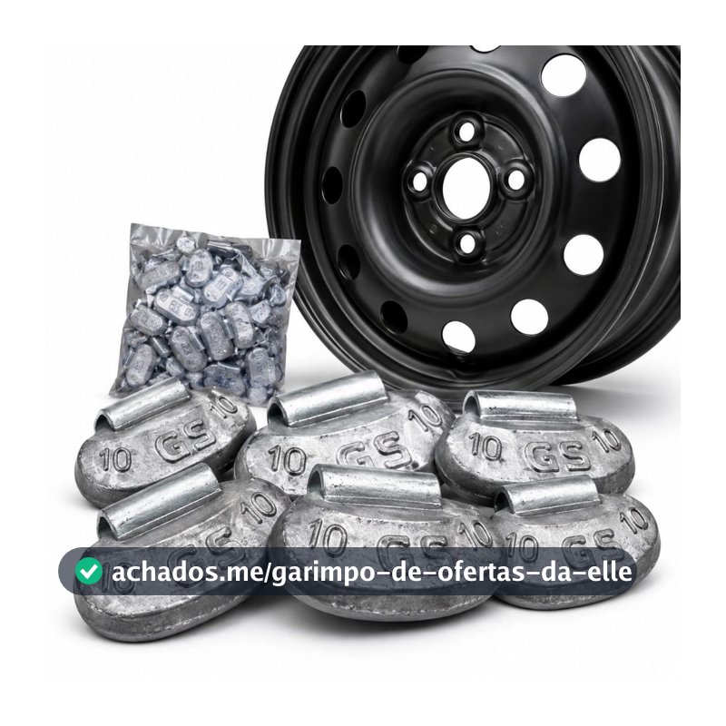 Chumbo para Balanceamento Contra Peso Garra Baixa 10 Gramas Pacote Com 100 unidades