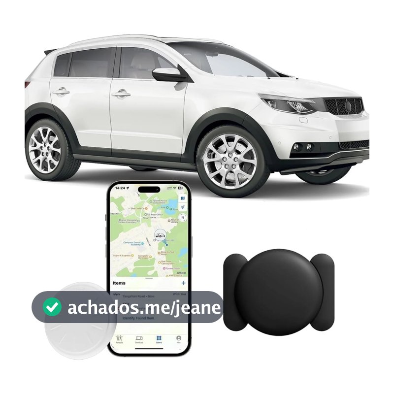 SmartTag Rastreador Veicular Capa Silicone Imã Carro Moto Bolsa Mochila Apple e Google Find My