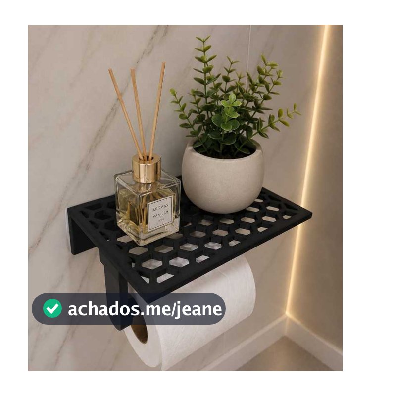 Organizador Suporte Porta Papel Higiênico Adesivo Banheiro Dupla Face Prateleira