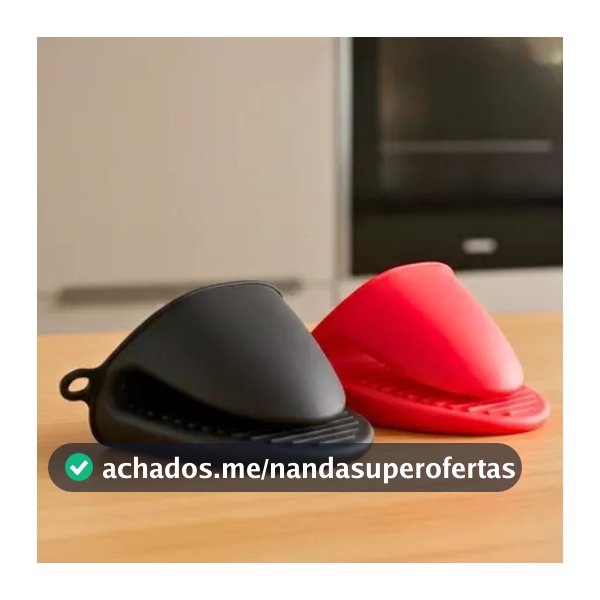 Kit 2 Luvas Térmicas de Silicone para Forno e Cozinha Resistente ao Calor Antiderrapante