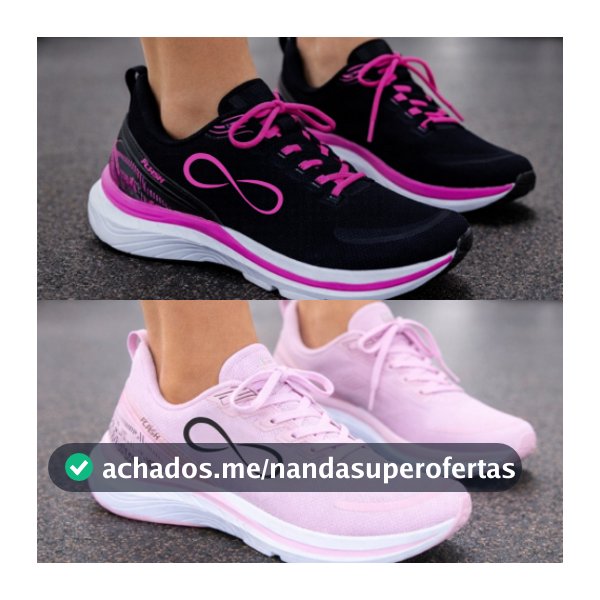 Kit 2 Pares Tênis Feminino Esportivo Caminhada Academia Envio Imediato