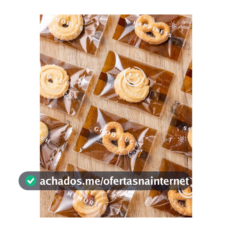 Saco de embalagem de biscoitos, floco de neve, máquina de doces crocantes, lanches selados, botões pequenos separados, c