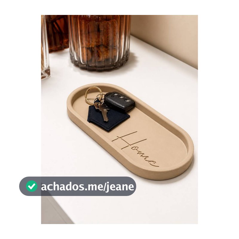 Porta Chaves Home Decor Bandeja Decorativa Organizadora de Mesa Porta Objetos Decorativo