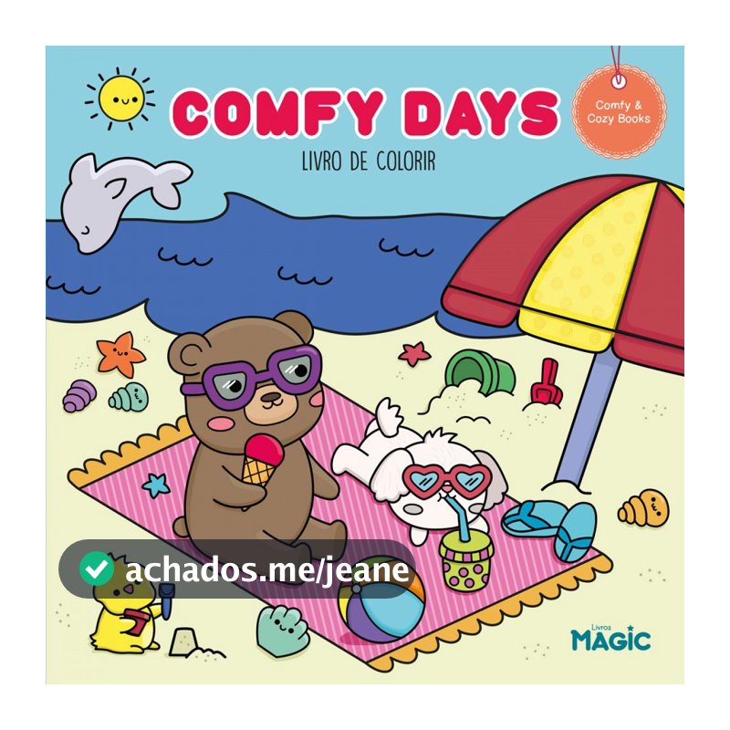 Livro De Colorir Tik Tok 24 Desenhos Comfy Days Folha 150 Gm²