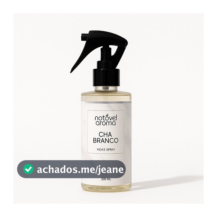 Odorizante Home Spray Aromatizador de Ambiente Cheirinho Tecidos Chá Branco 200ml