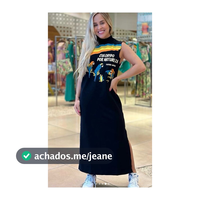 Vestido Croppes colorido por natureza Farm P