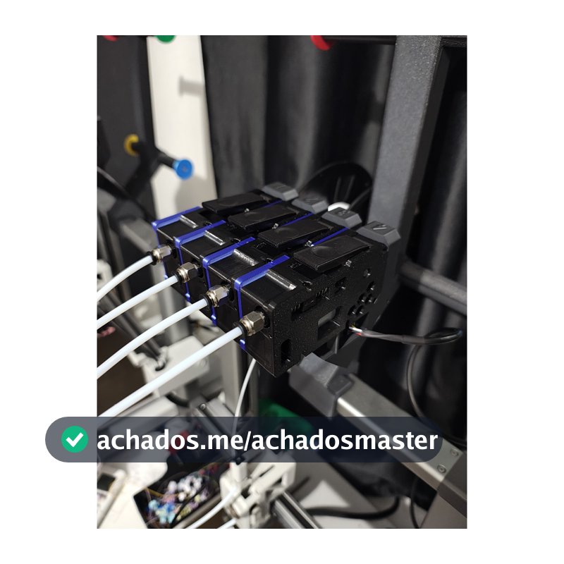 AMS PRO CHINÊS BMCU 370C v2 Auto Torque p/ Bambu Lab A1 e Mini 100% Montado Expansível 8 Cores pronto para uso