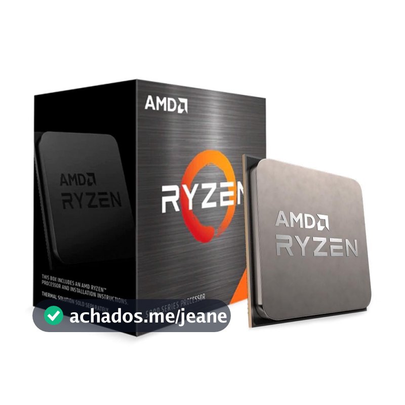 Processador AMD Ryzen 7 5700X AM4 3,4GHz 4,6GHz Turbo 8 Cores 16 Threads 36MB S/Cooler S/Vídeo 100-100000926WOF