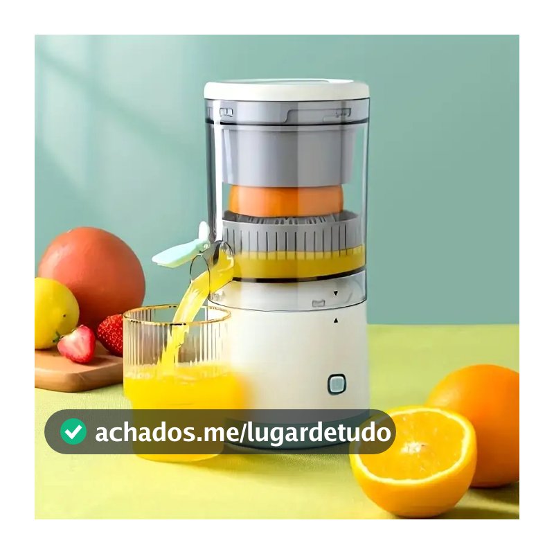 Espremedor Elétrico Laranja Limão Frutas Fazer Sucos Recarregável usb
