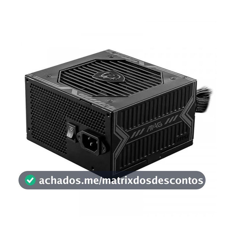 Fonte ATX MSI 650W MAG 2.4 PCIE 80 Plus Bronze 306-7ZPAX39-HH9
