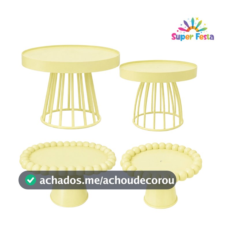 KIT COM 4 PEÇAS,  PORTA DOCES + BOLEIRA ROMA, festas e decorações