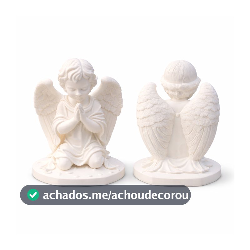 2 Anjinho Da Guarda Querubim Anjo Batizado Luxo Oração Paz e Proteção