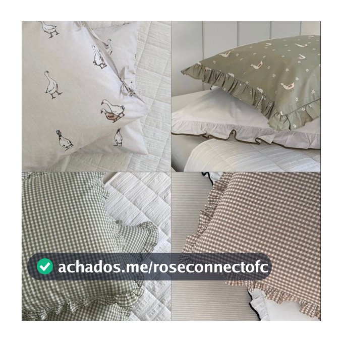 Fronha 100% algodão Babadinho Farmhouse ( ⚠️ VENDIDAS POR UNIDADE )