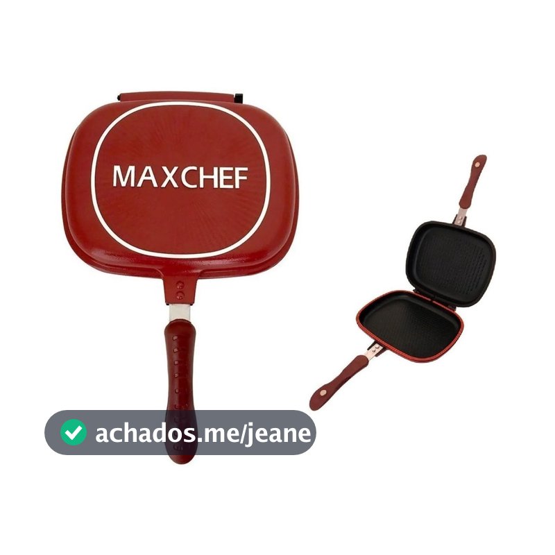 Panela Faz Tudo Frigideira Dupla Face Com Grill Antiaderente