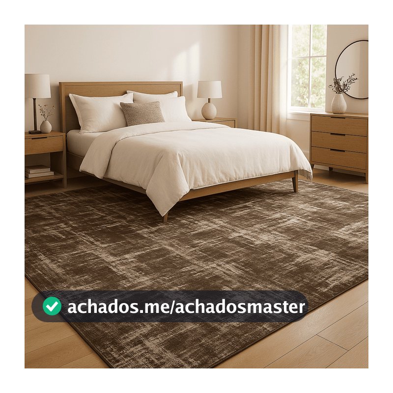 Tapete Marrom para Sala Grande Vários Tamanhos Ideal para Quarto