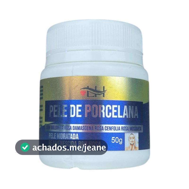 Creme Pele de Porcelana Combate as Estrias e Manchas na Pele Original 50g Liss Hair