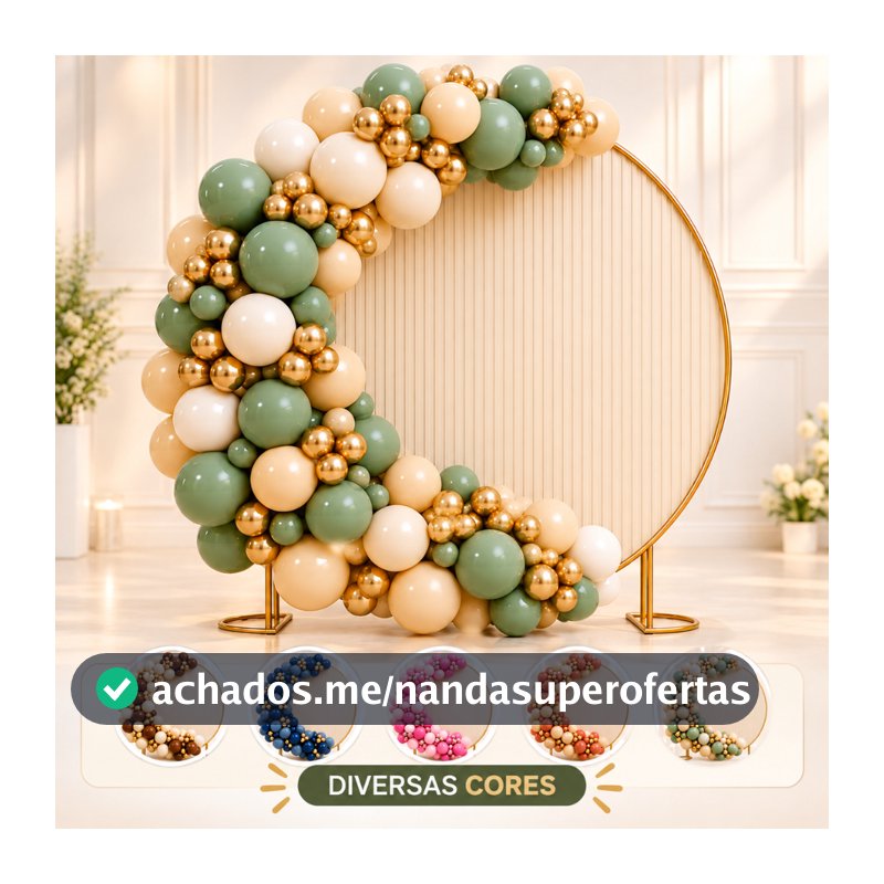 Kit Arco de Balão Aniversário Bexiga Decoração Festa Adulto Kit de Balões