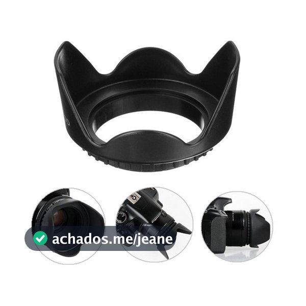 Parasol Universal de rosca Tulipa 49mm 52mm 55mm 58mm 62mm 67mm 72mm 77mm 82mm
