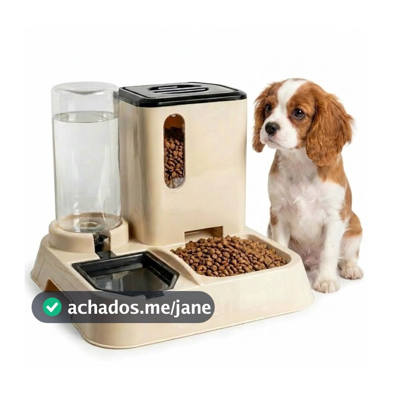 Comedouro e Bebedouro Automático para Gatos e Cães Premium 1L Jelplast