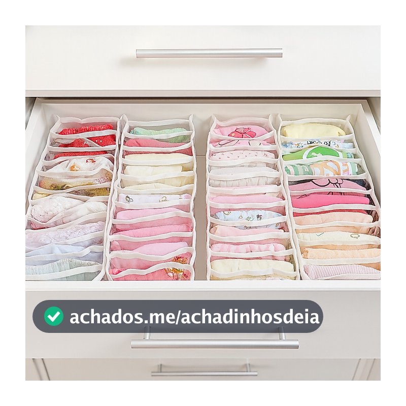 KIT 12 Colmeia organizadora de gavetas Essencial Baby Organizadores de gavetas - 4P + 4M + 4G