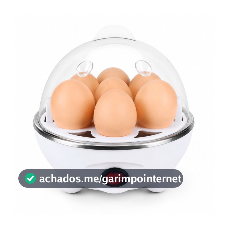 Cozedor Aquecedor Portátil para até 7 Ovos Elétrico 110V e 220V Prático Cozinha
