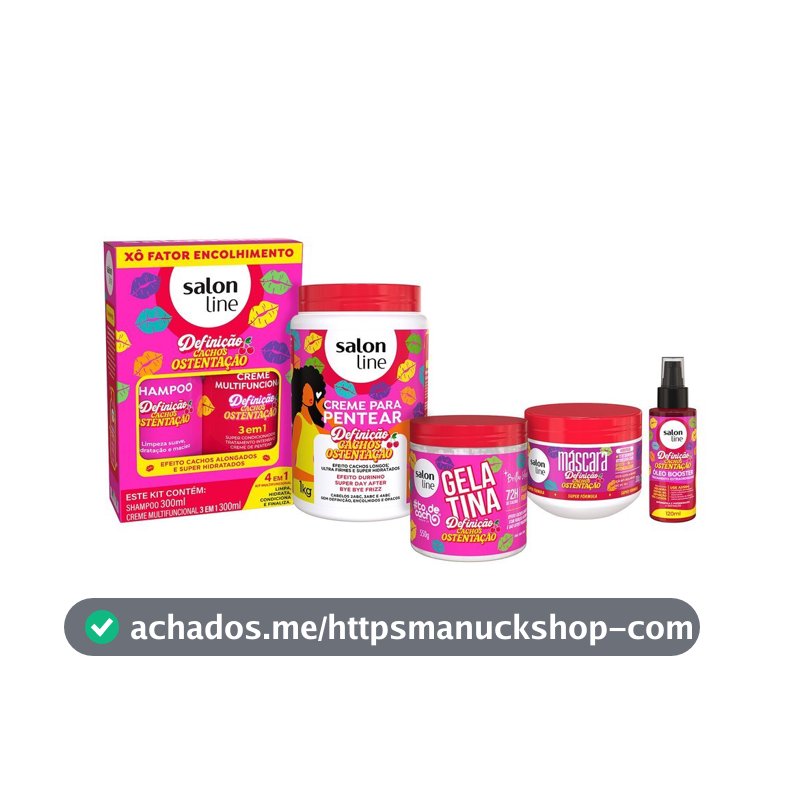 Kit Tratamento e Finalização Cachos Ostentação