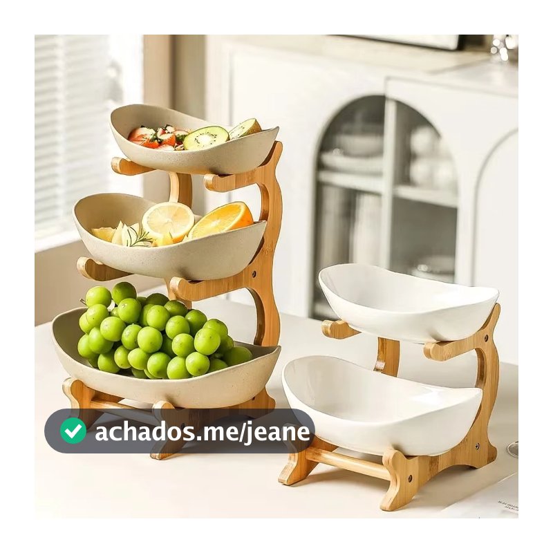 3 Andares Fruteira, Bandeja para Lanches, Suporte Decorativo